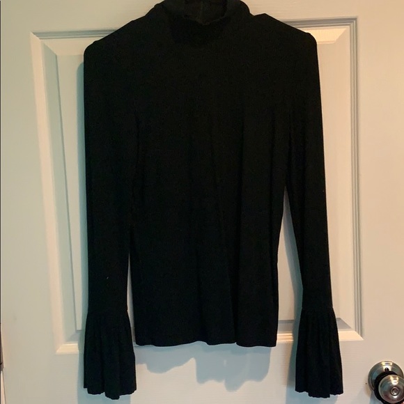 Rebecca Minkoff Turtleneck Top W/ Flared Sleeves - Picture 3 of 7